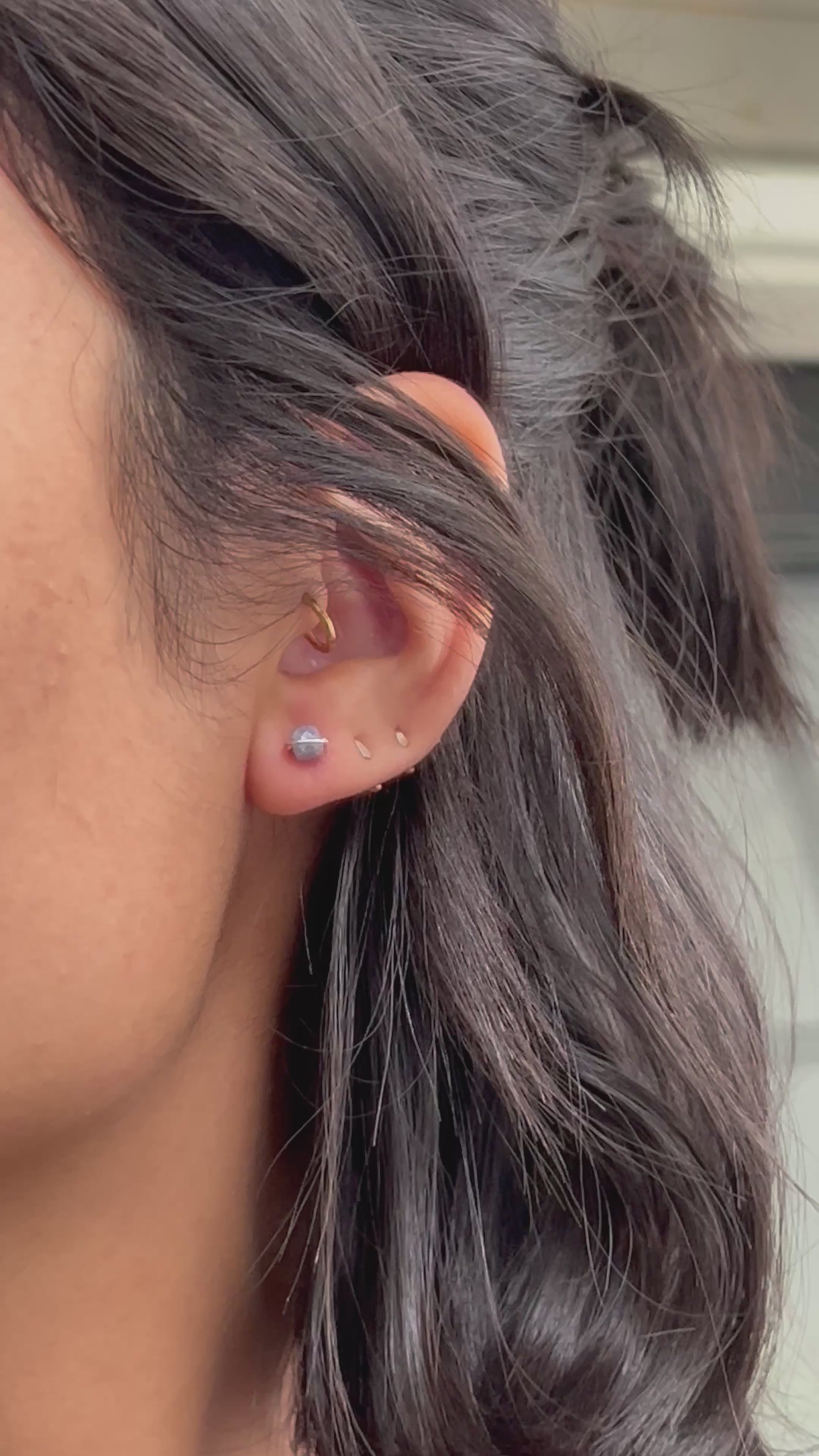 Boucles d'oreilles en pierre de naissance - Tanzanite (décembre) - Éveil