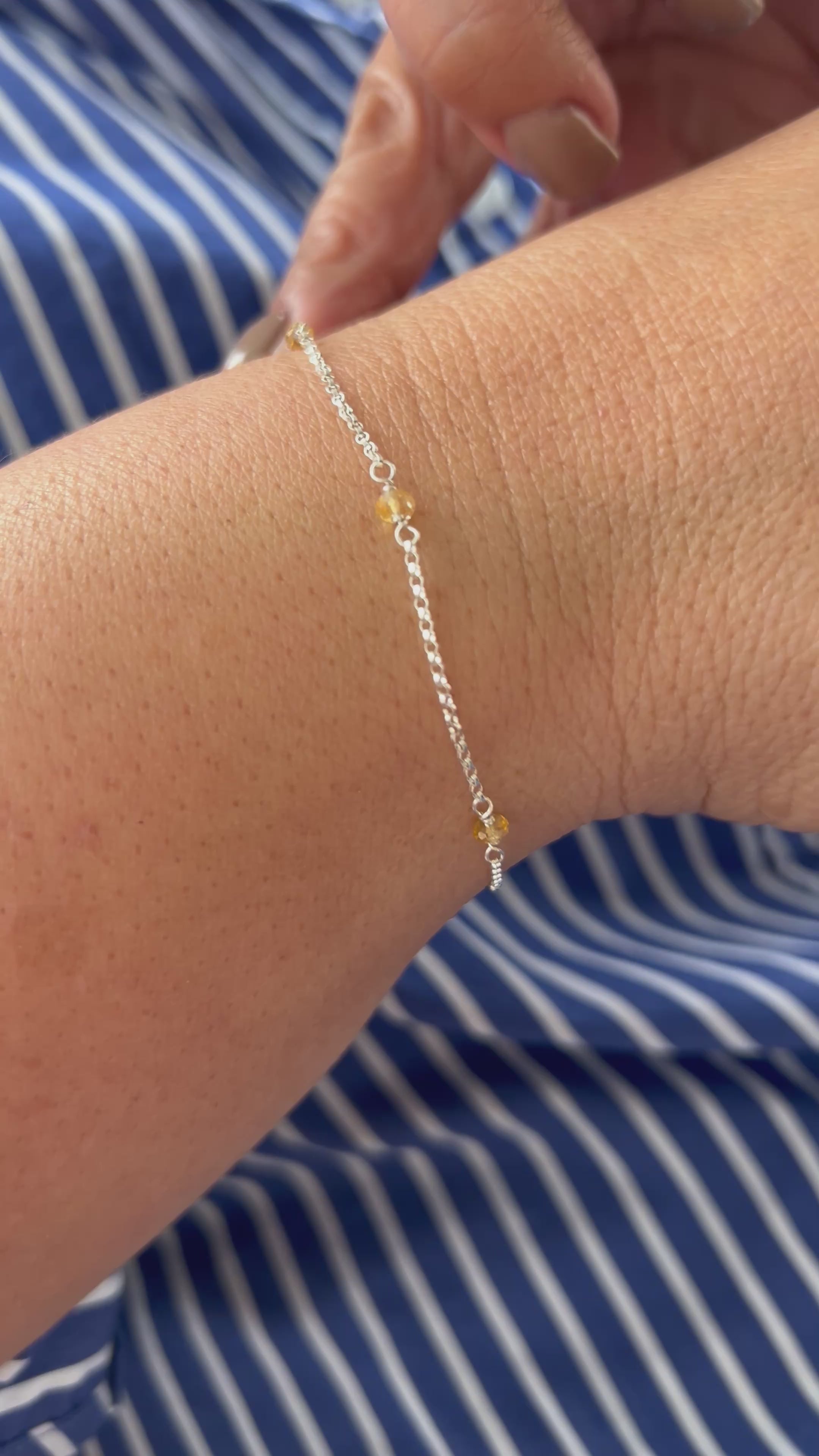 Multi Birthstone Bracelet - Citrine (November) - Personal Power