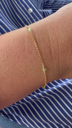 Multi Birthstone Bracelet - Peridot (August) - Good Fortune