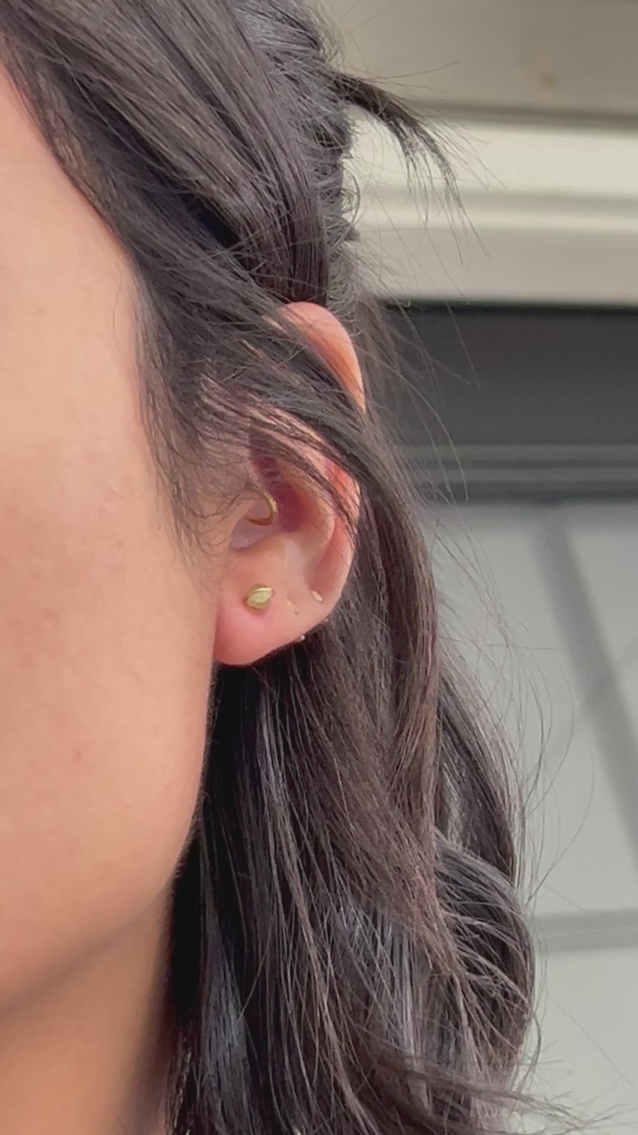 Boucles d'oreilles en pierre de naissance - Péridot (août) - Bonne fortune