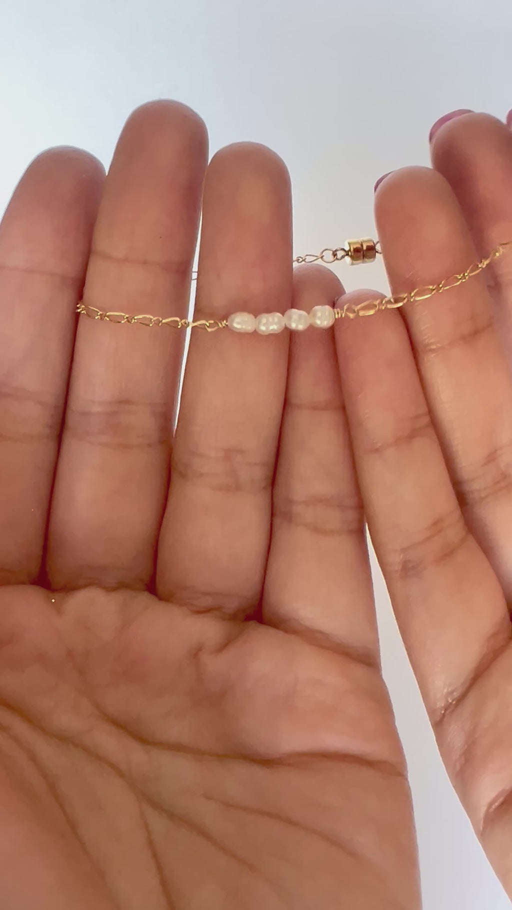 Bracelet à maillons en perles