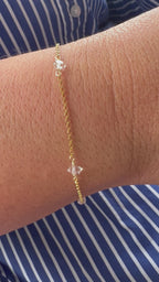 Multi Birthstone Bracelet - Herkimer Diamond (April) - Divine Connection