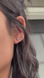 Boucles d'oreilles pierre de naissance - Rubis (juillet) - Passion