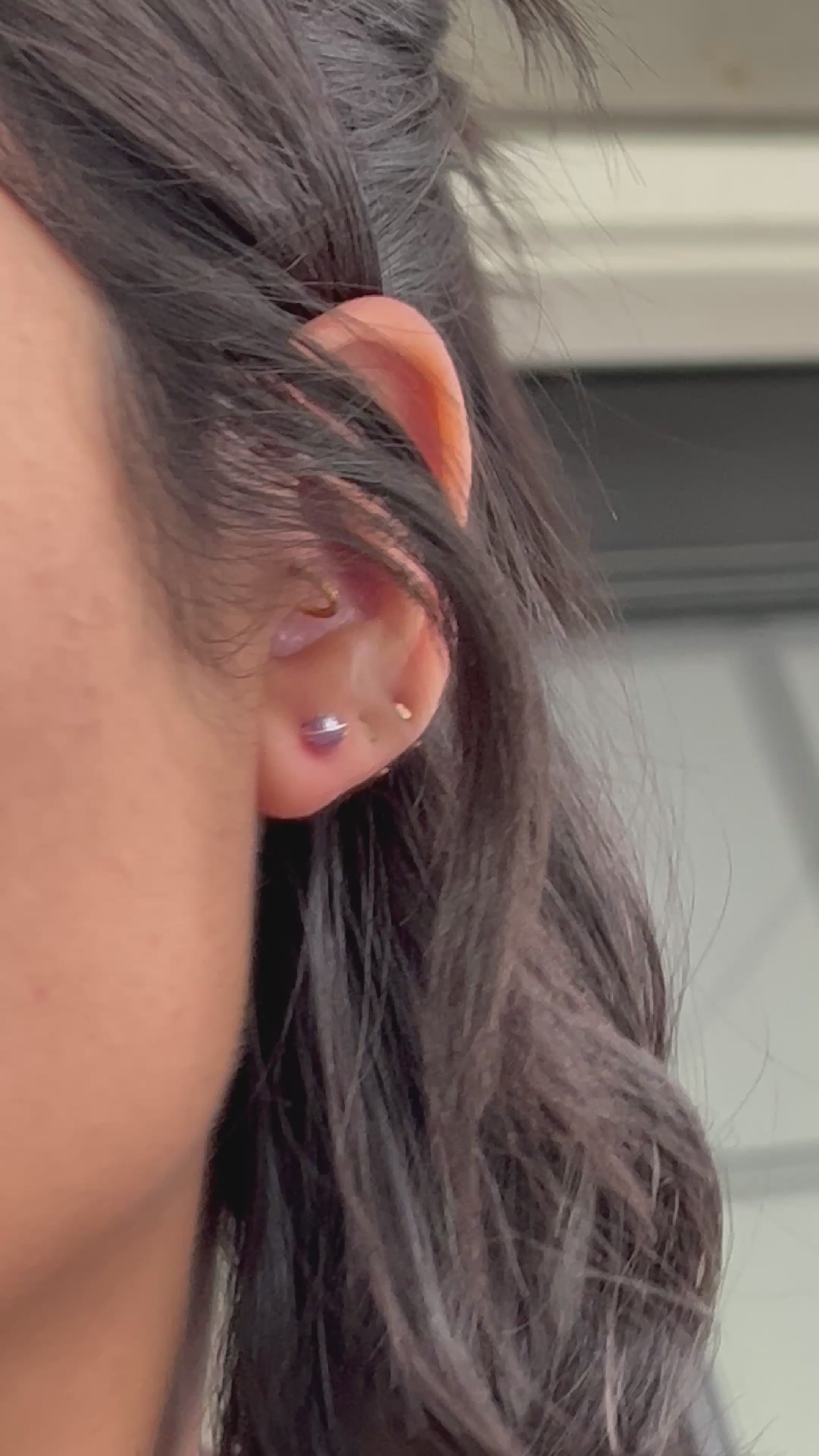 Boucles d'oreilles pierre de naissance - Rubis (juillet) - Passion