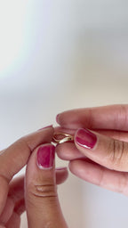 Wave Hammered Band Ring