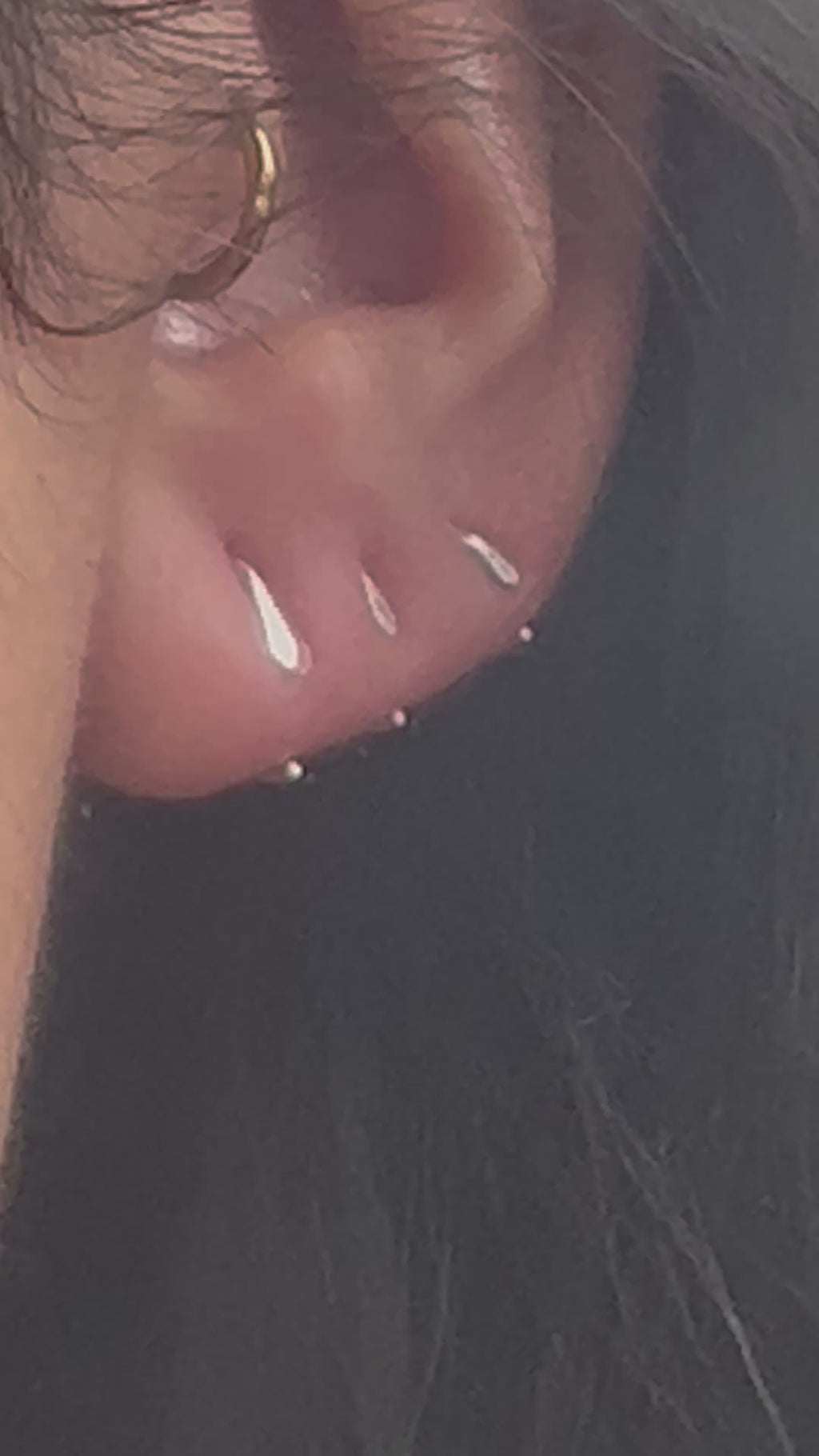 Hammered Sleeper Claw Studs