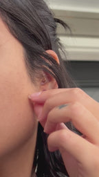 Boucles d'oreilles pierre de naissance - Améthyste (février) - Sérénité