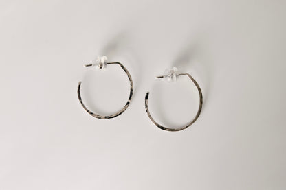 Jane Midi Hammered Hoops