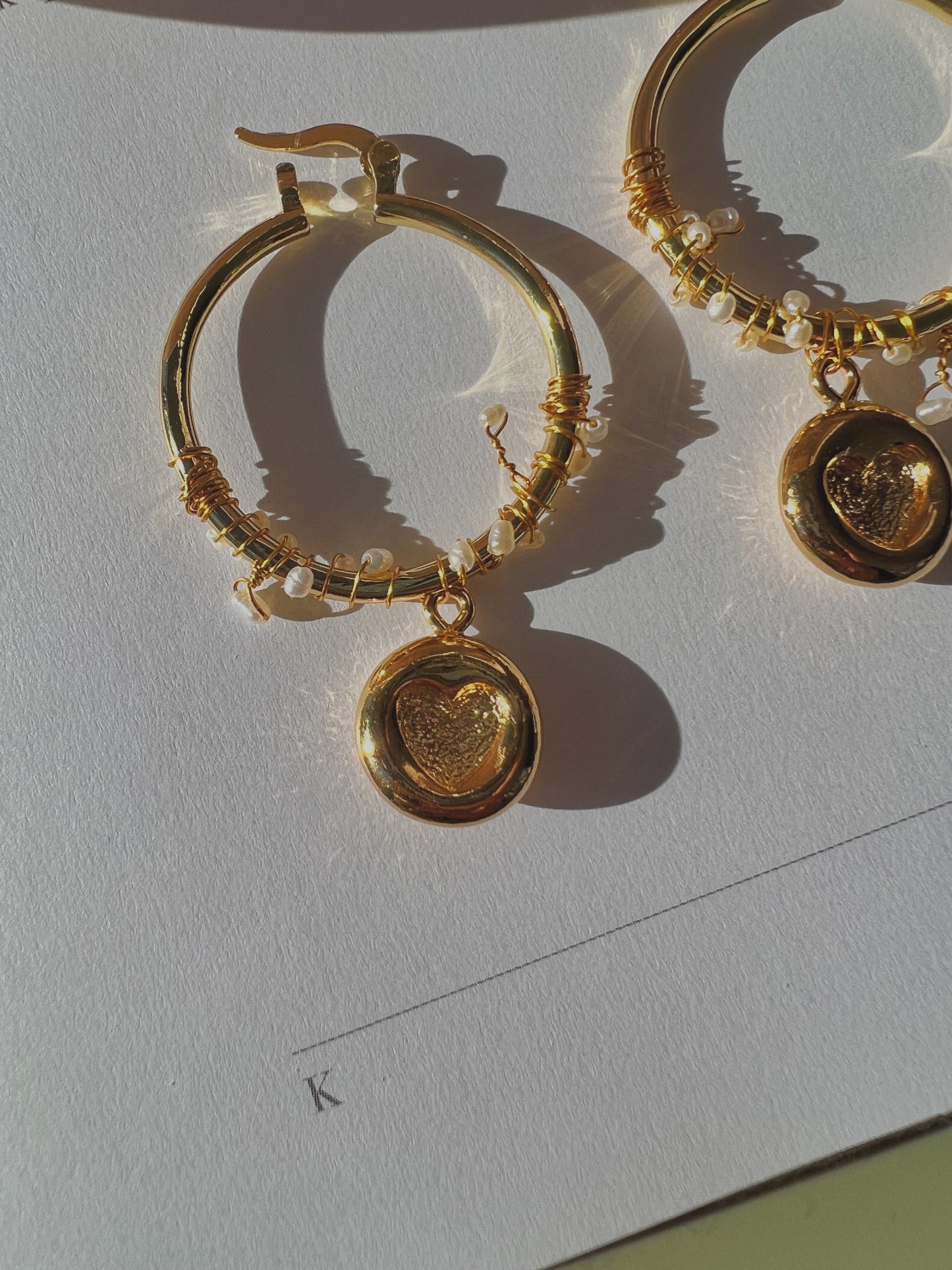 Zara Pendant Wrapped Hoops