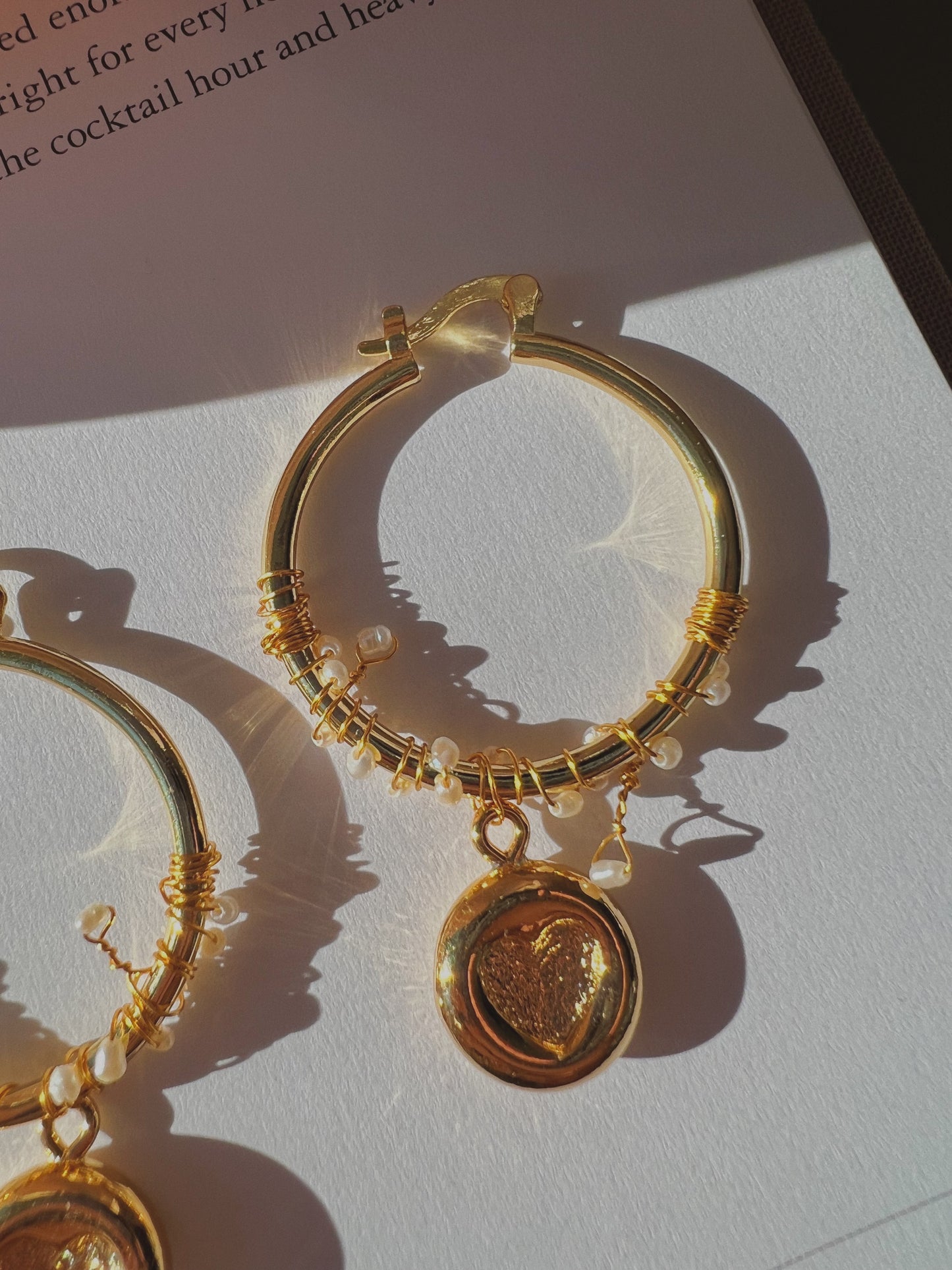 Zara Pendant Wrapped Hoops