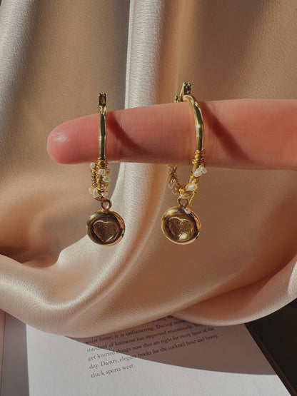 Zara Pendant Wrapped Hoops
