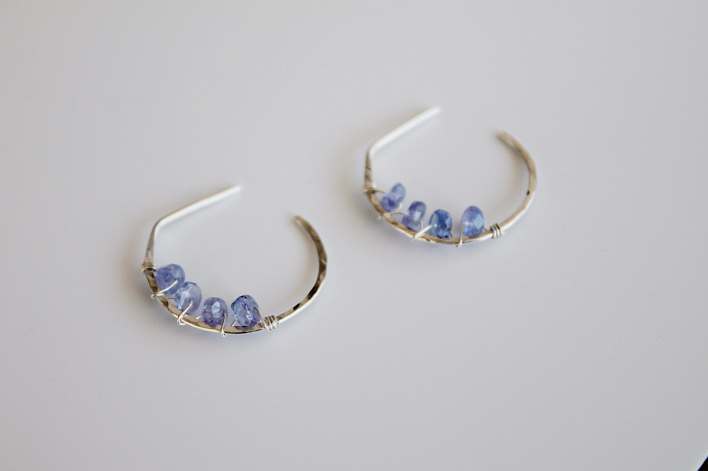 Birthstone Wrapped Hoops