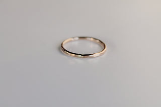 Raven Hammered Band Ring