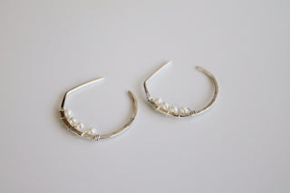 Birthstone Wrapped Hoops