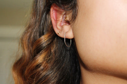 Darby Mini Hammered Hoops