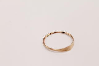 Verna Hammered Mini Shield Ring